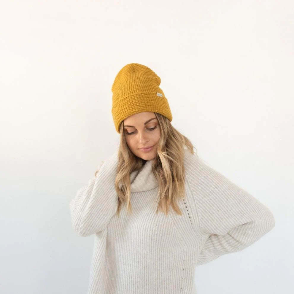 Gigi Pip / Marsh Waffle Knit Beanie (4 Colors)