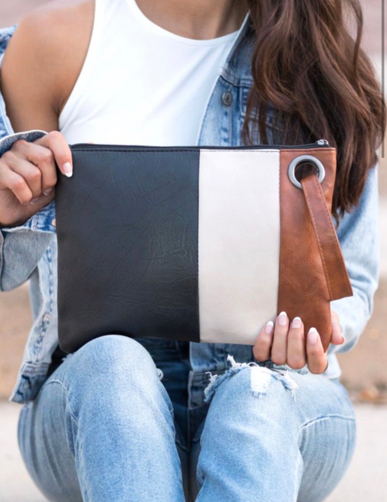 Wild Clover Color Block Clutch