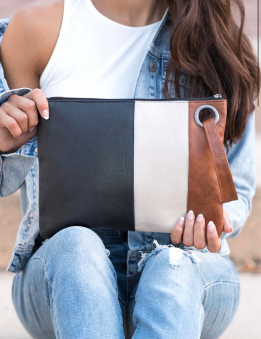 Wild Clover Color Block Clutch
