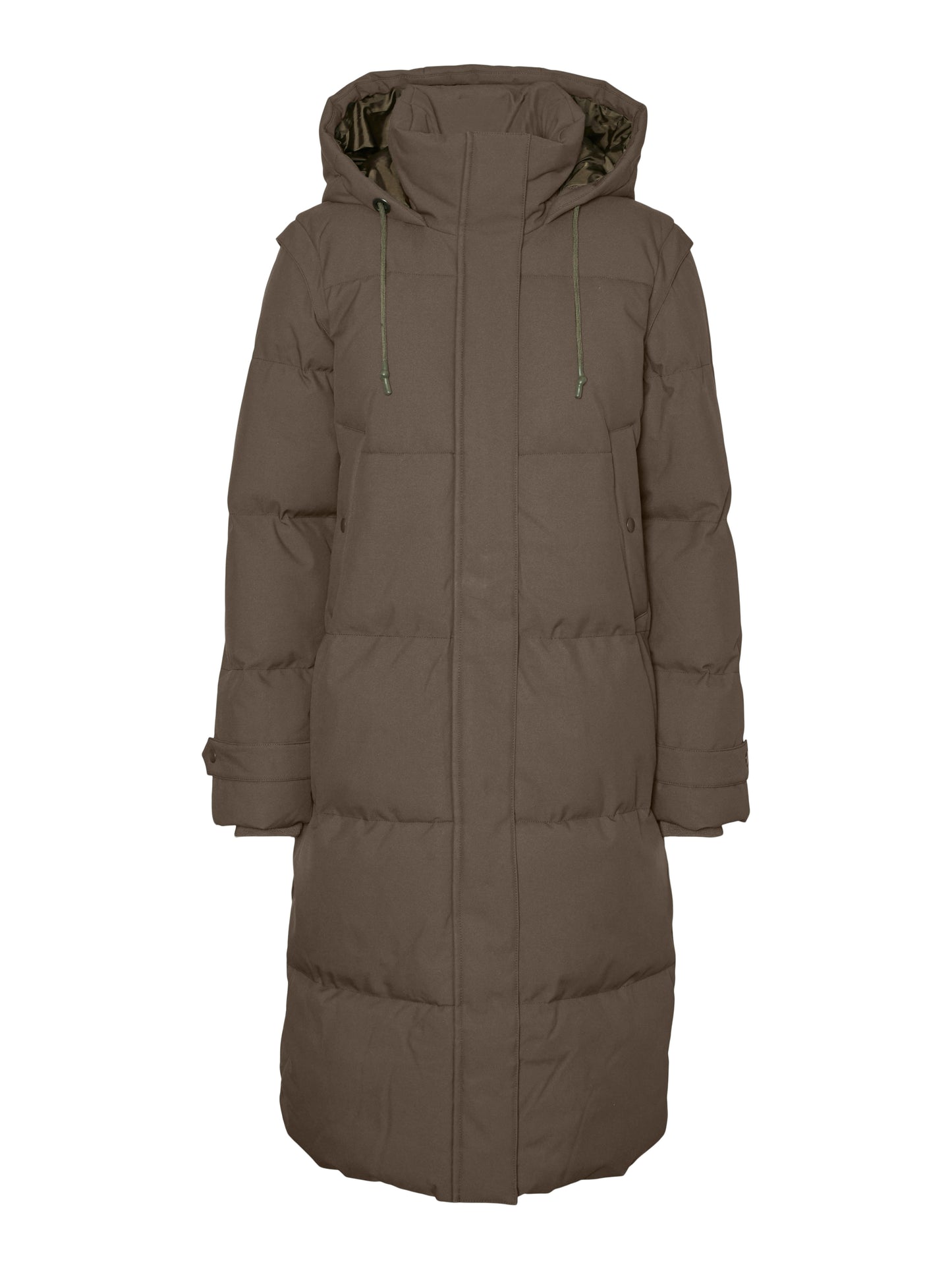 Vero Moda / Margaret 2 in 1 Vest & Winter Jacket in Chocolate