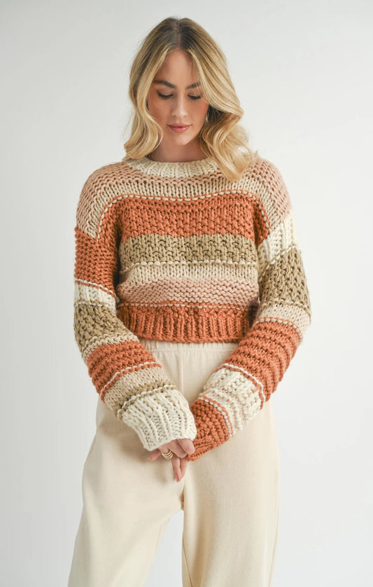 Sadie & Sage / Butter Pecan Chunky Sweater