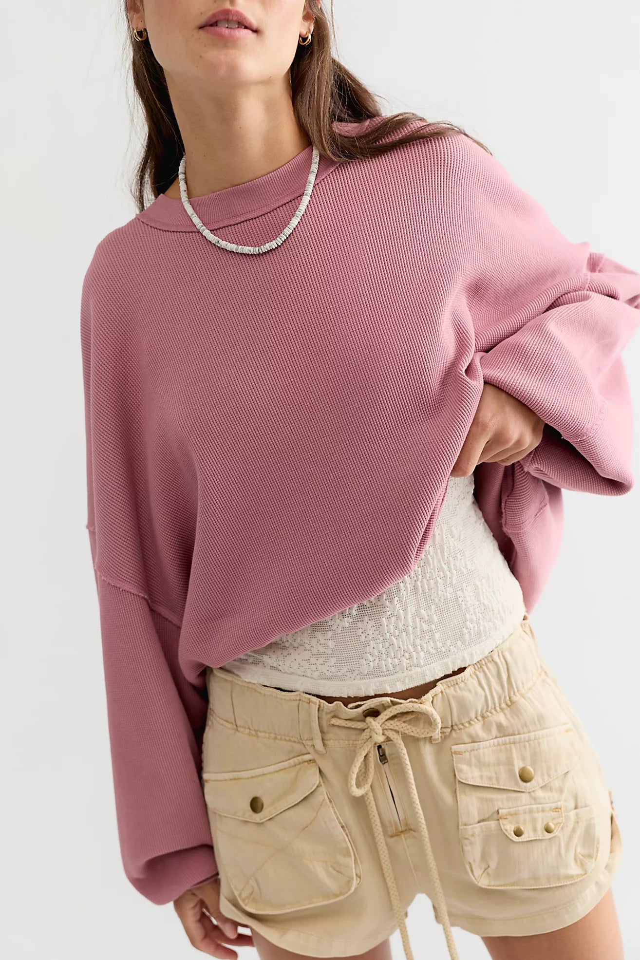 Free People / Skyline Thermal in Rose Raisin