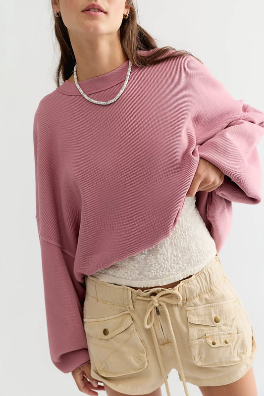 Free People / Skyline Thermal in Rose Raisin