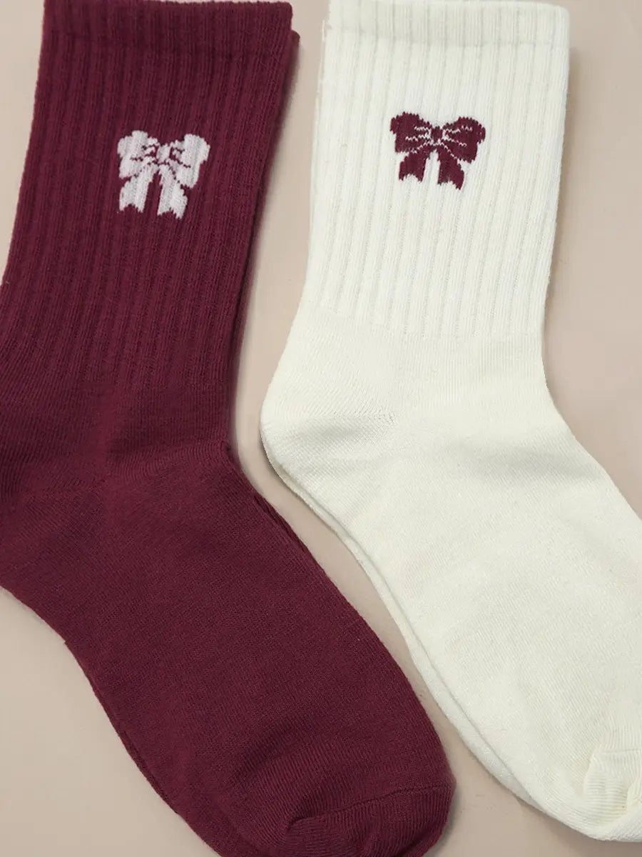 WC / Bow Socks (2 Colors)