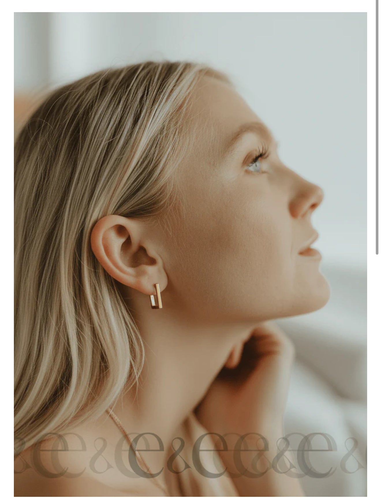 eLiasz & eLLa / Salice Hoop Huggies in Gold