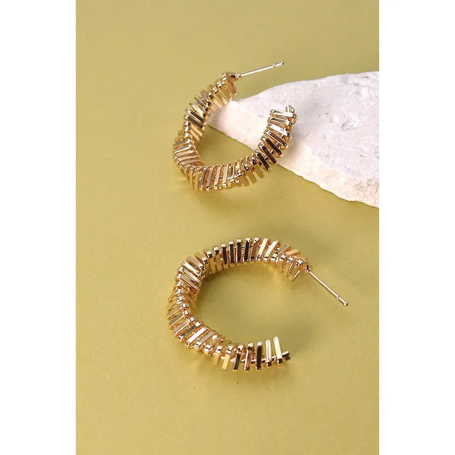 WC Twist Spiral Earrings