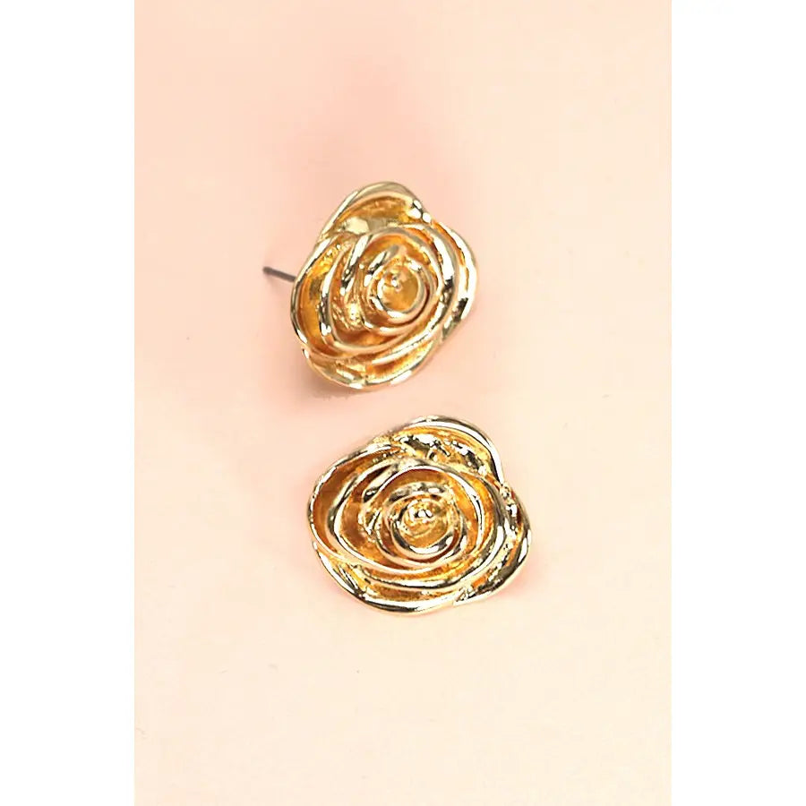 WC Rose Stud Earrings