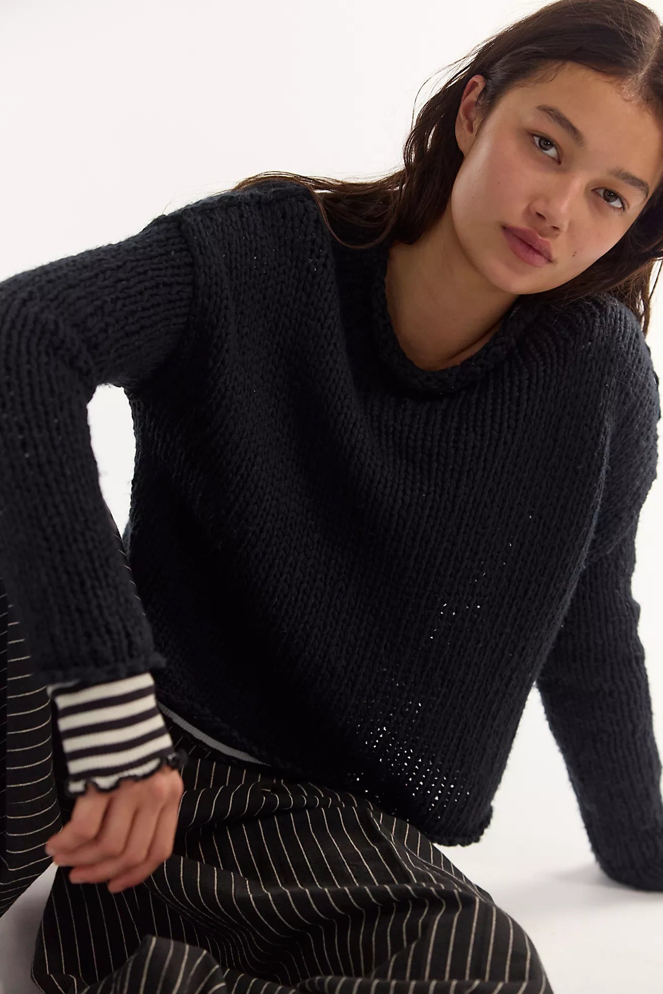 Free People / Opal Sweater in Black