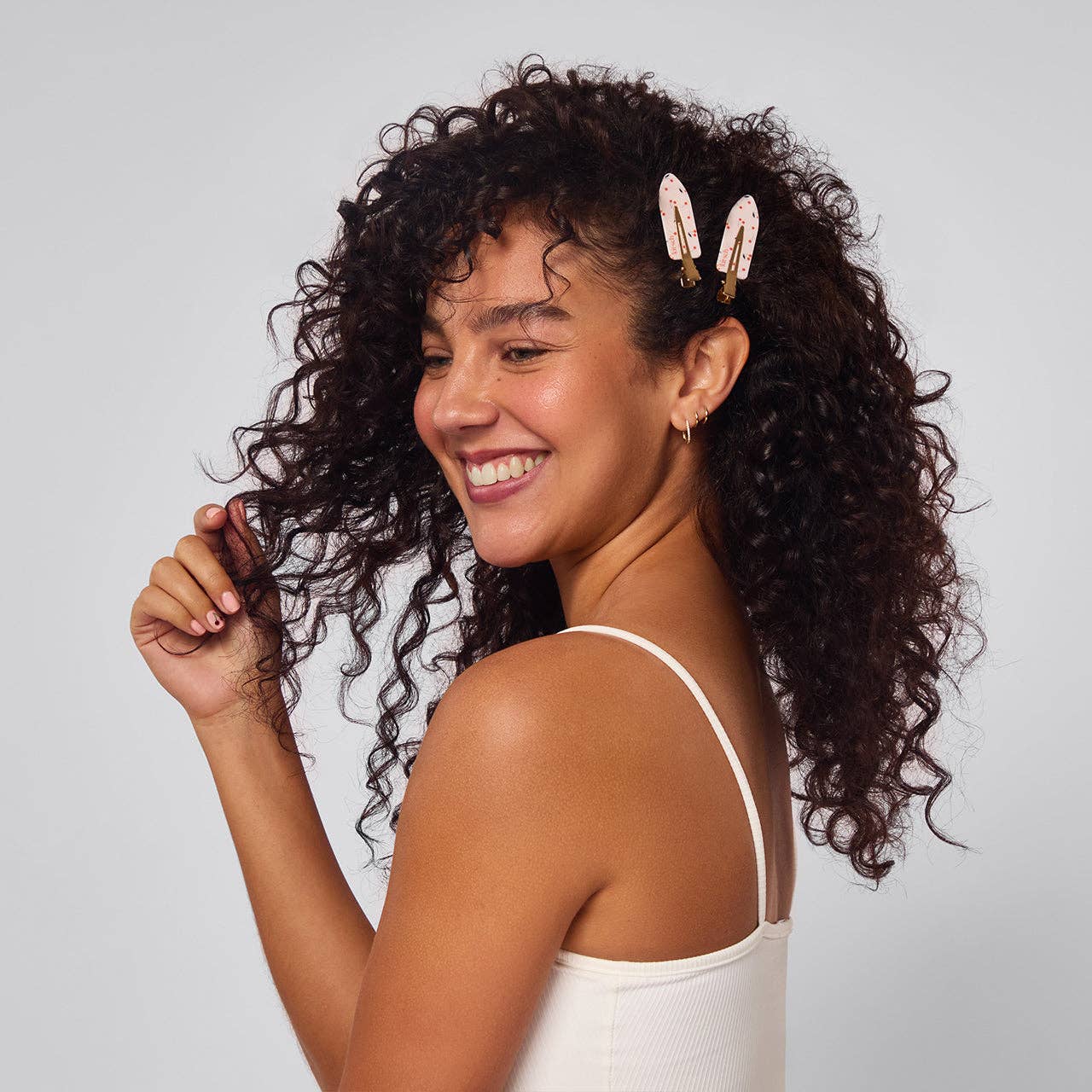 Kitsch / Creaseless Clips 4pc Set- Cherry Print