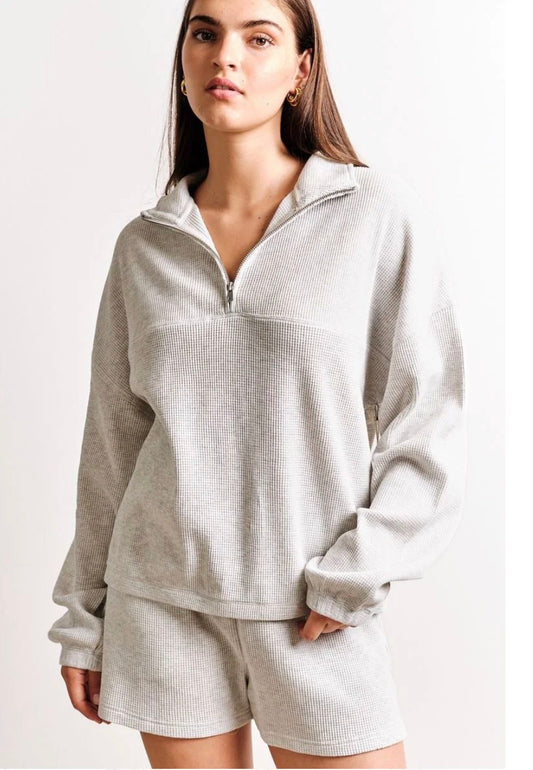 Kuwalla / Bailey Waffle Zipup (2 colors)