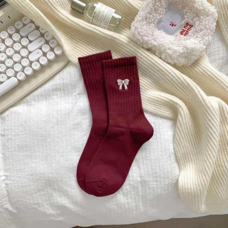 WC / Bow Socks (2 Colors)