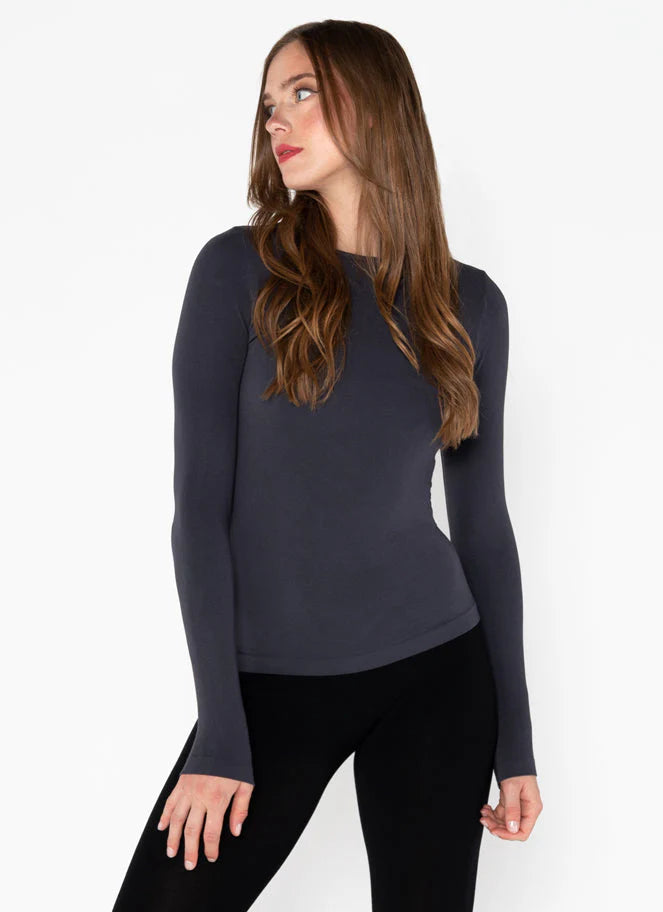 C’est Moi / Bamboo Crewneck Top (6 Colors) ONE SIZE