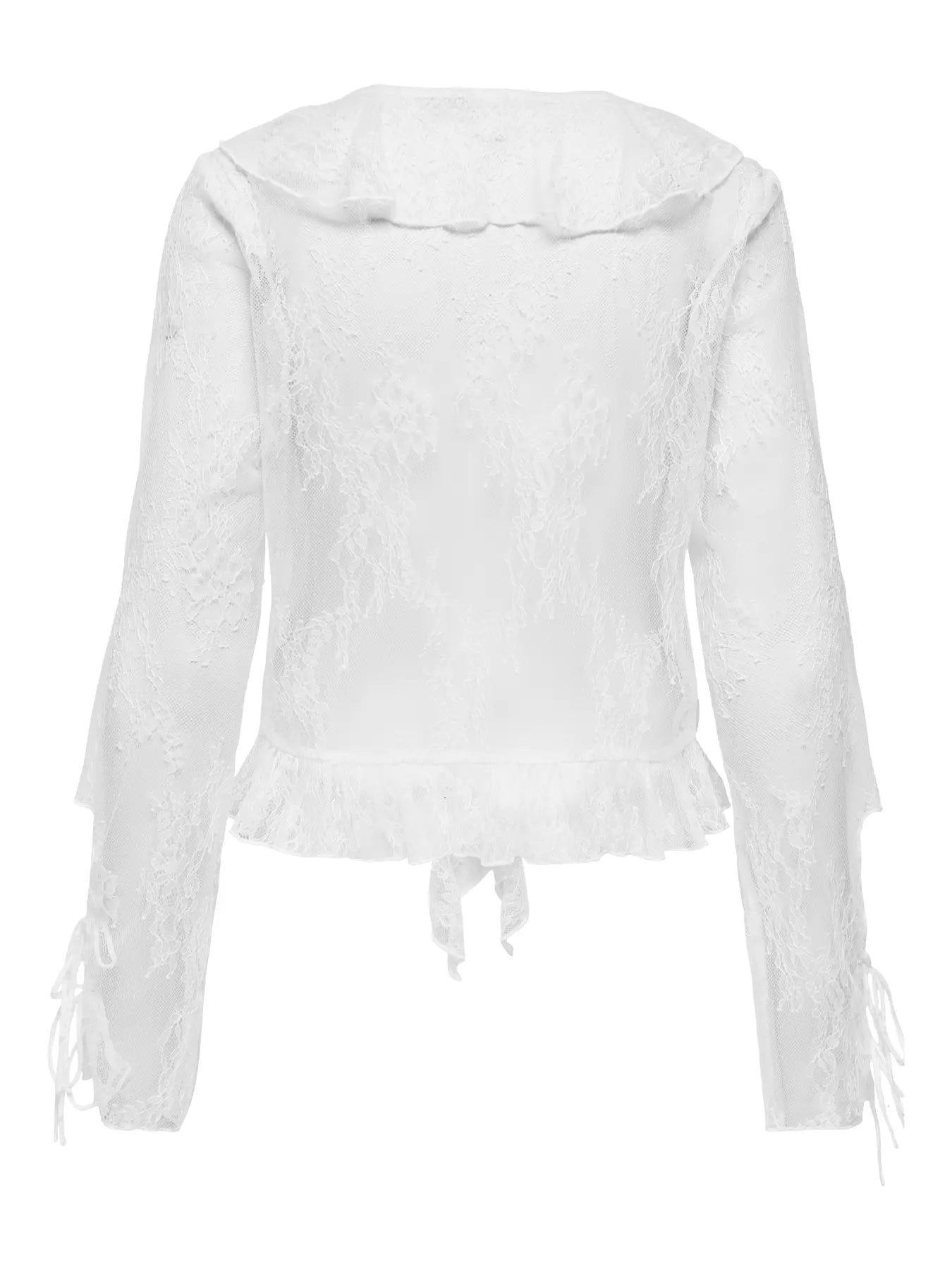 ONLY / Calibea Longsleeve Ruffle Top (2 COLORS)