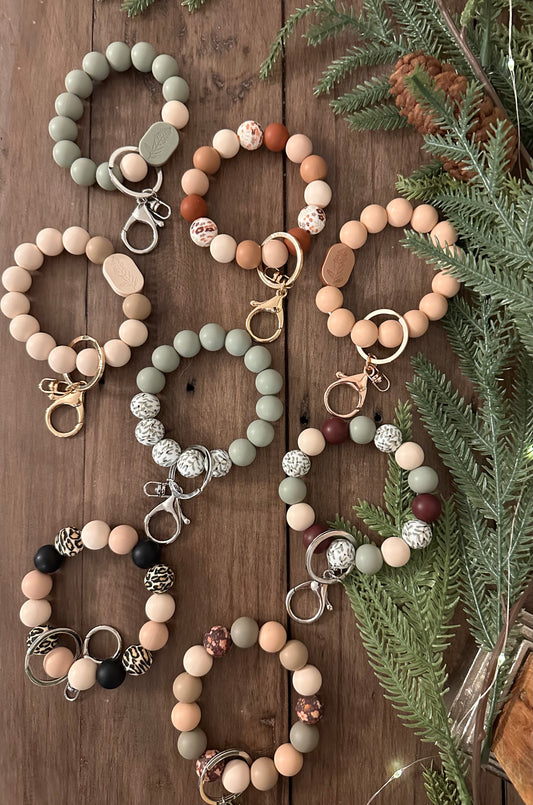 Pattern Keychain Bracelet