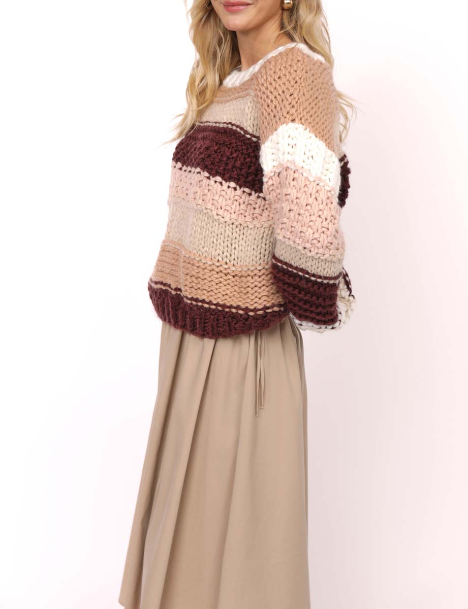 Sadie & Sage / Butter Pecan Chunky Sweater
