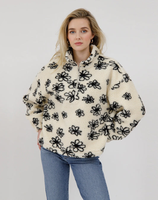 Brunette the Label / Floral Sherpa