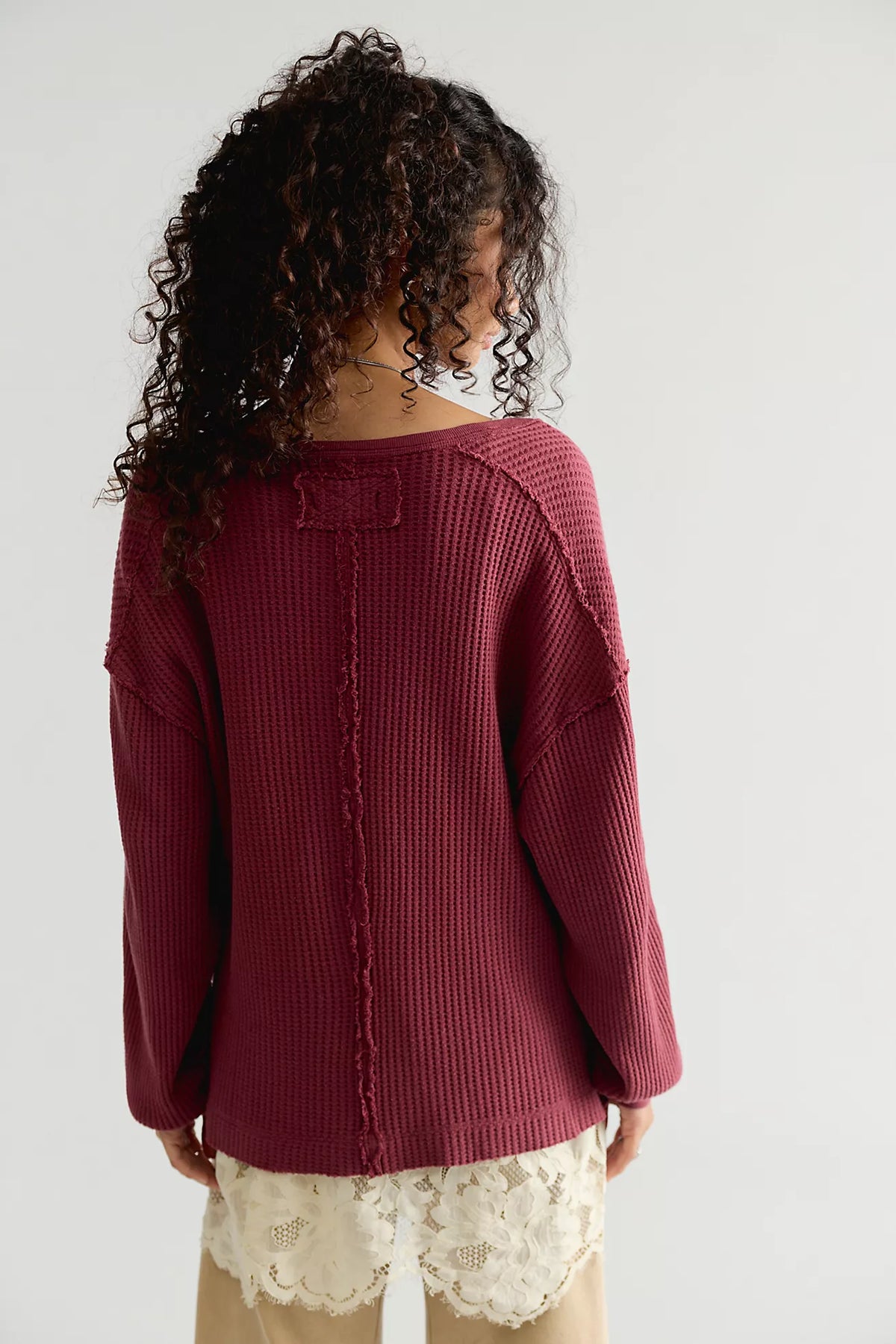 Free People / Montreal Oversized Thermal Henley