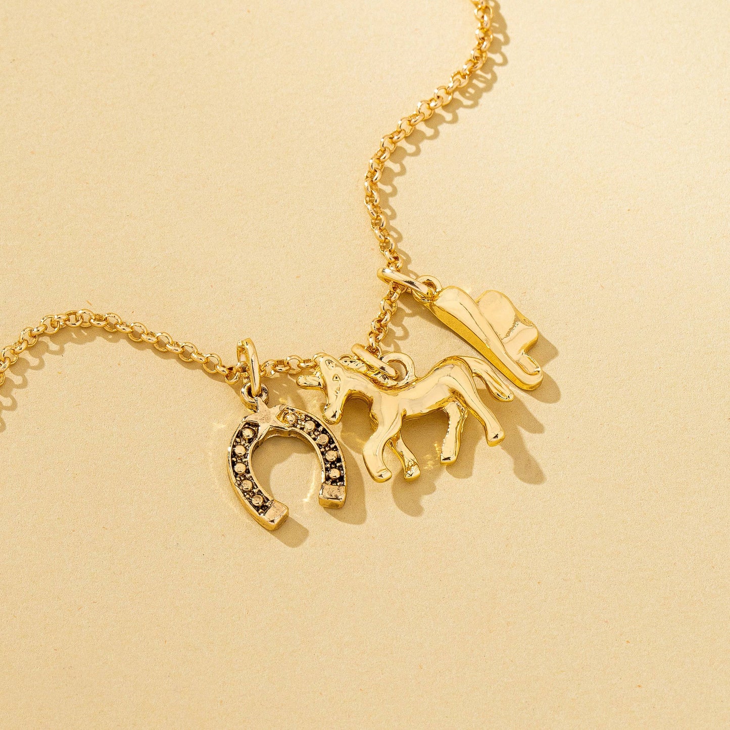WC / Horseshoe Charm Necklace