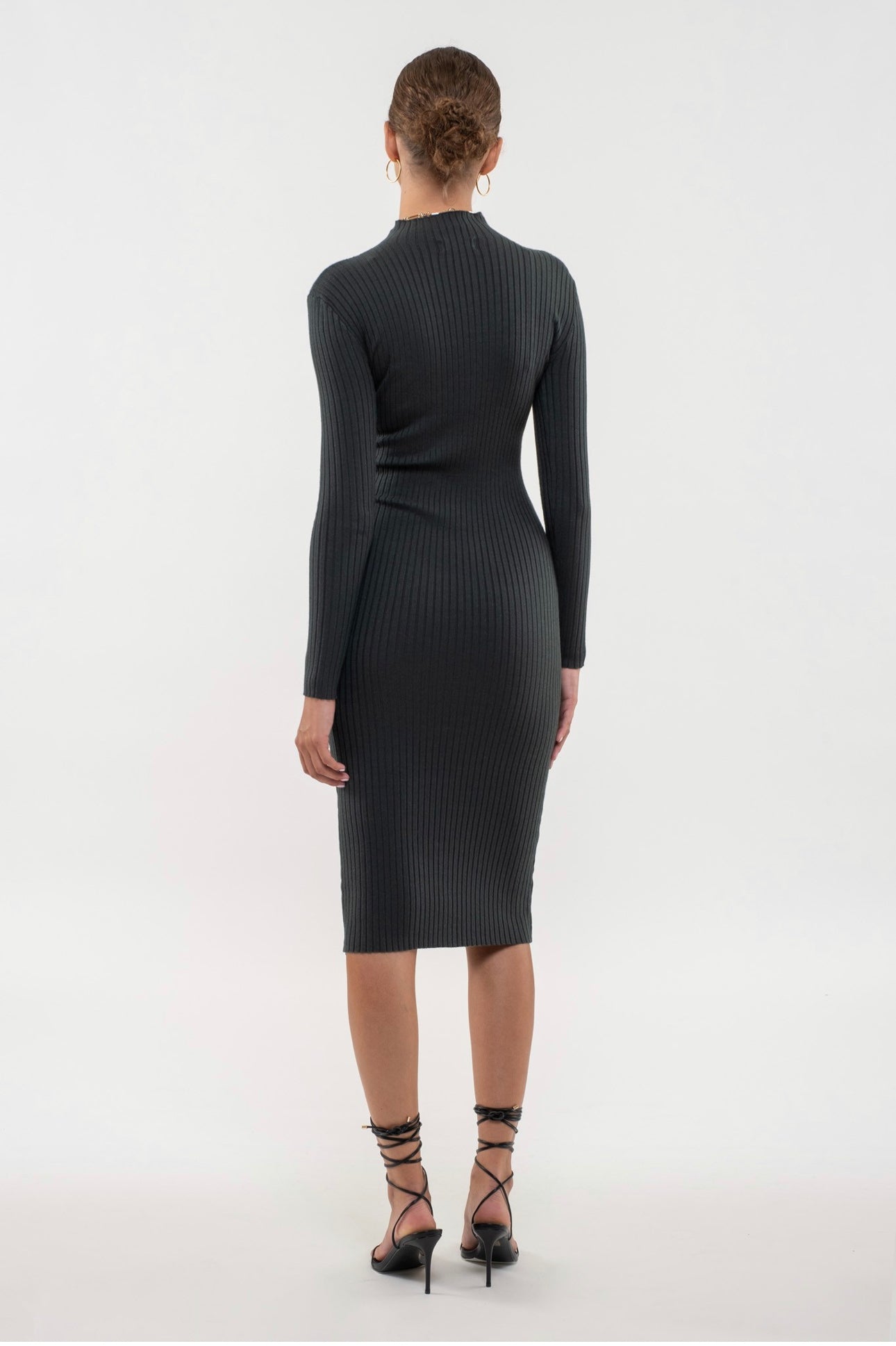 WC Mock Neck Midi Dress