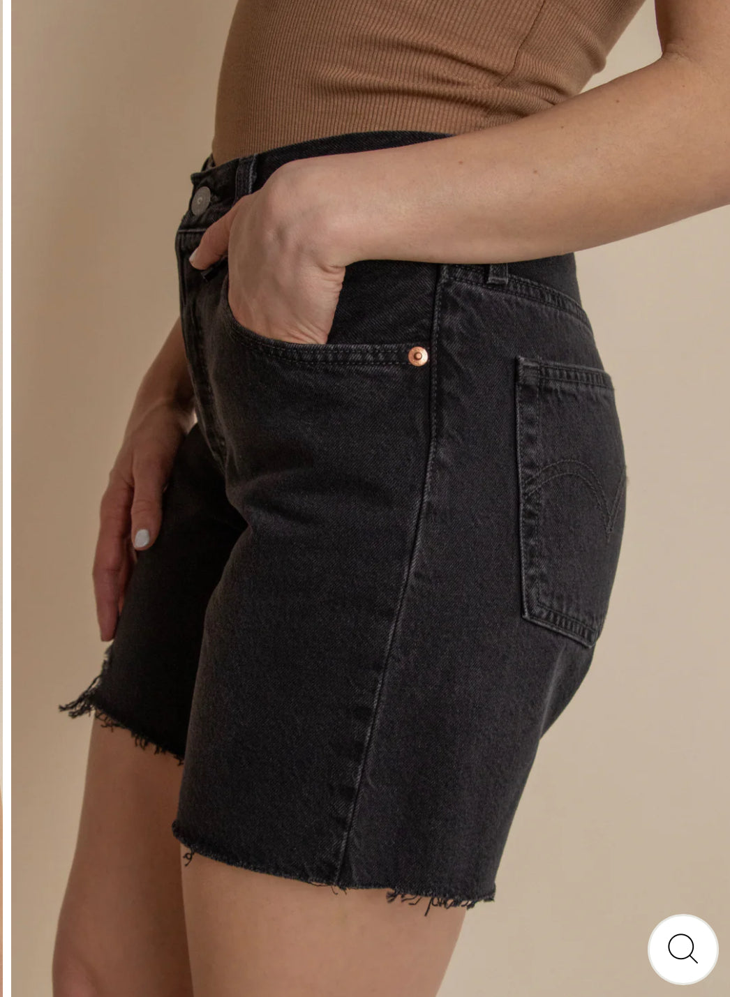 Levi’s / 501 Mid Thigh Short - Lunar Black (28,29,30)
