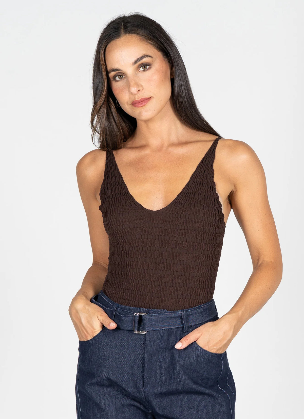C’est Moi / Seamless Smocked Cami (2 colors)