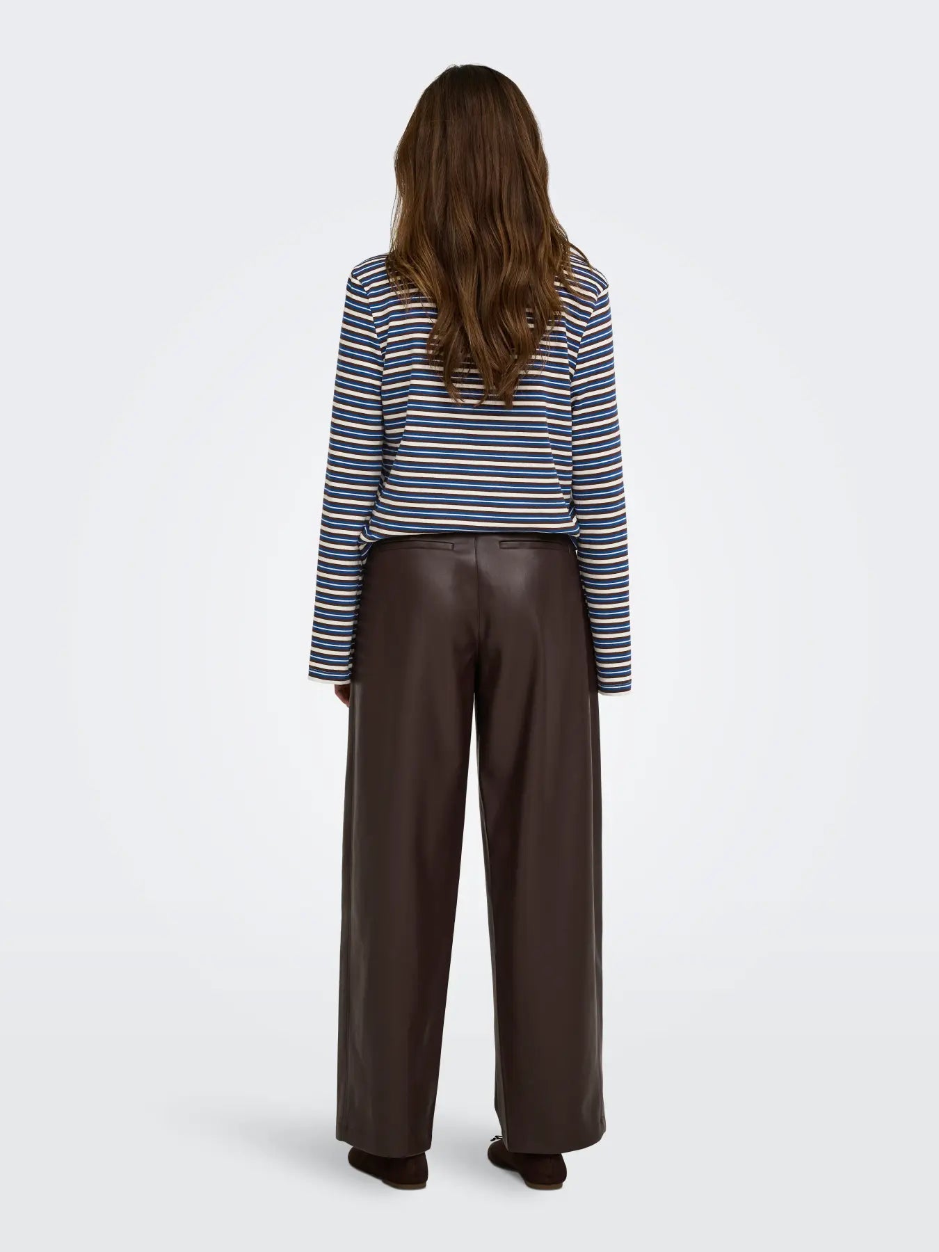 ONLY / Nelli Faux Leather Barrel Pant