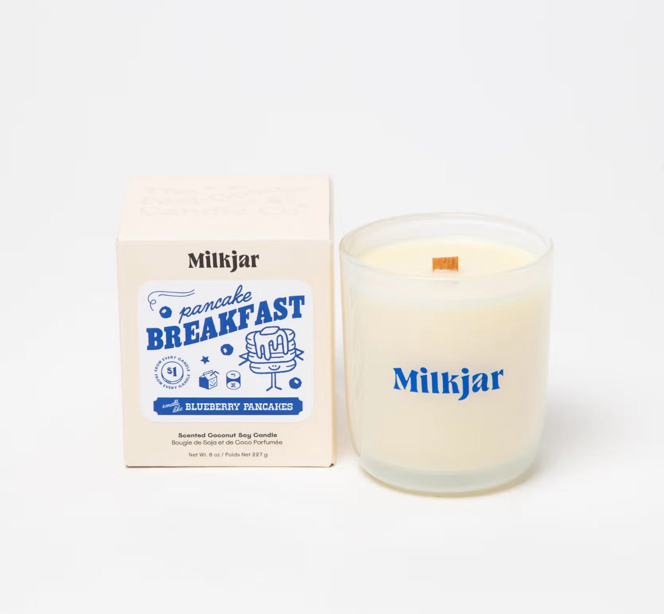 Milk Jar / Pancake Breakfast 8oz Candle