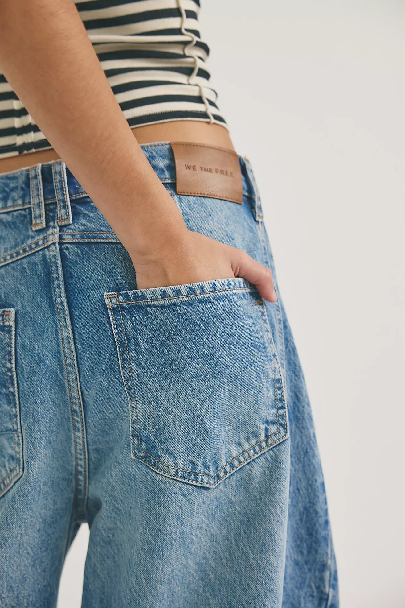 Free People / Good Luck Mid Rise Barrel Jeans