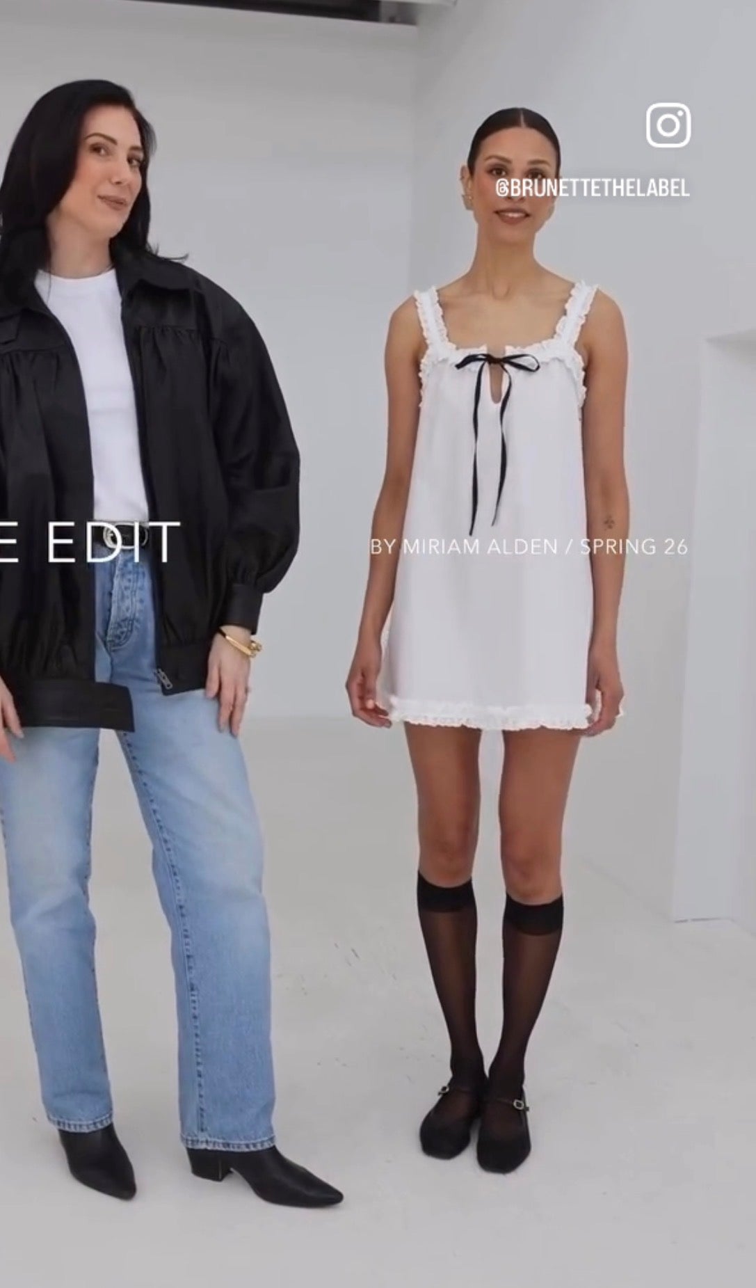 Brunette the Label / Ruffle Babydoll Dress