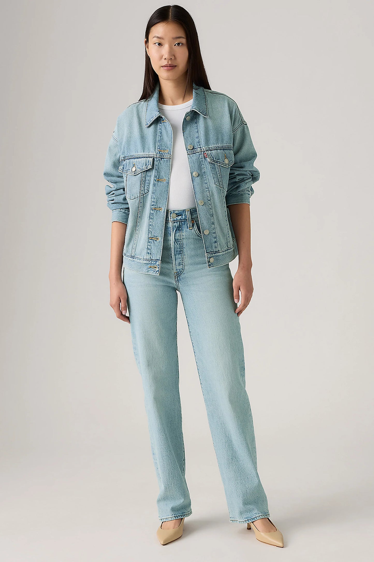 Levi’s / Ribcage Straight Full Length Blasted Stone