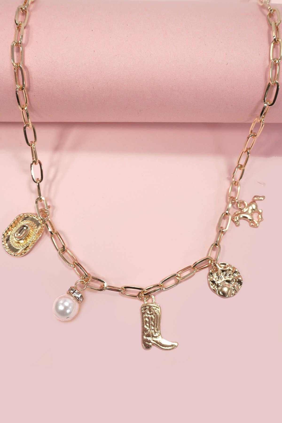 WC / Western Boot Charm Necklace