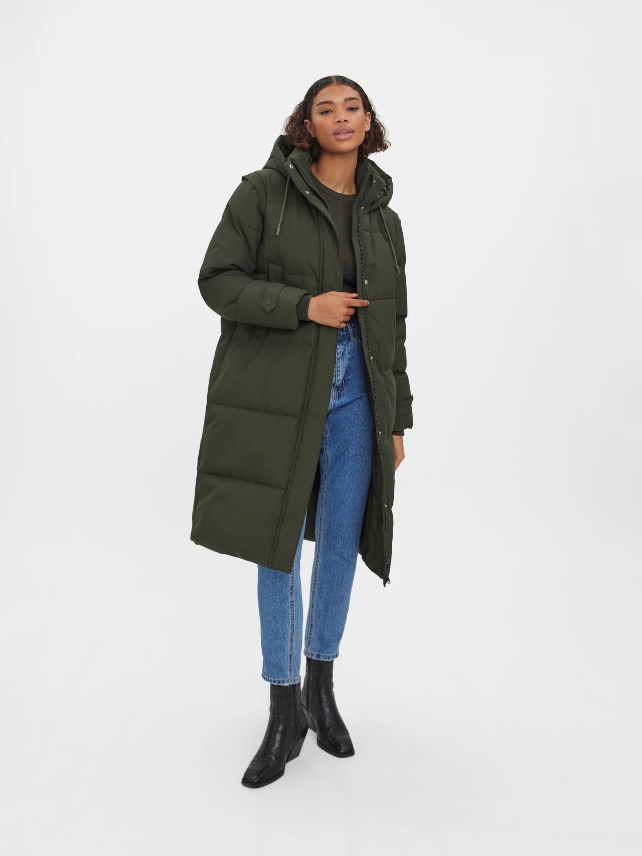 VM 2 in 1 Margaret Jacket & Vest (Color: Peat)