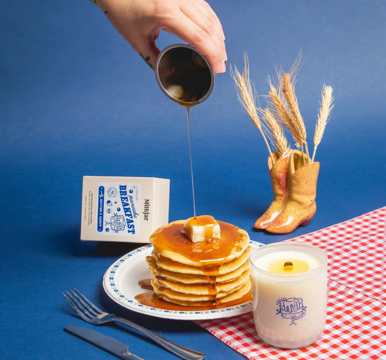 Milk Jar / Pancake Breakfast 8oz Candle