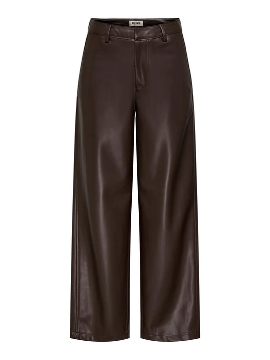 ONLY / Nelli Faux Leather Barrel Pant