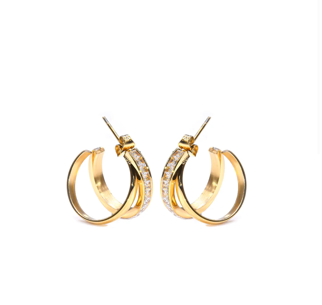 eLiasz & eLLa / Papillon Hoops in Gold