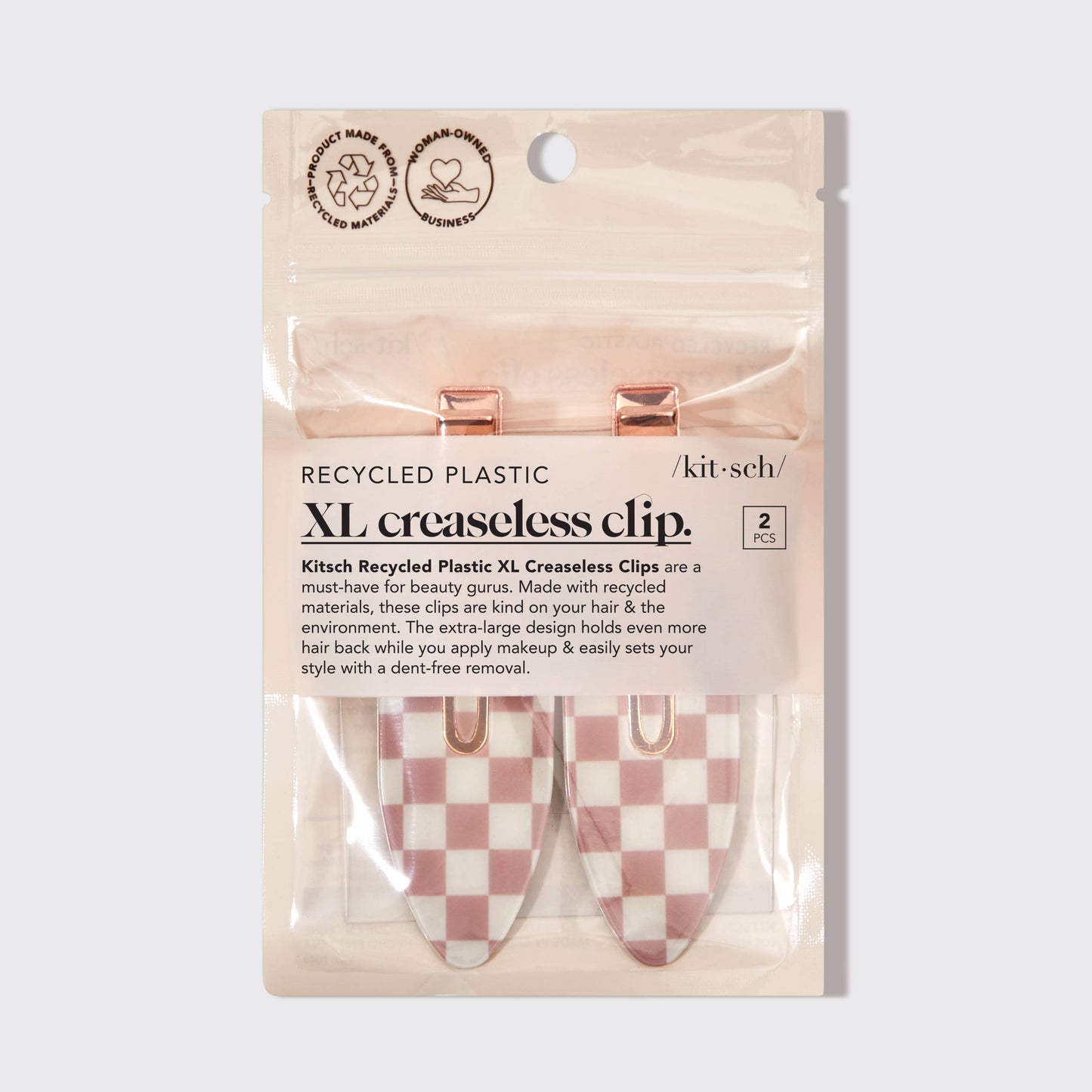 Kitsch / XL Creaseless Clips 2pc Set -Terracotta