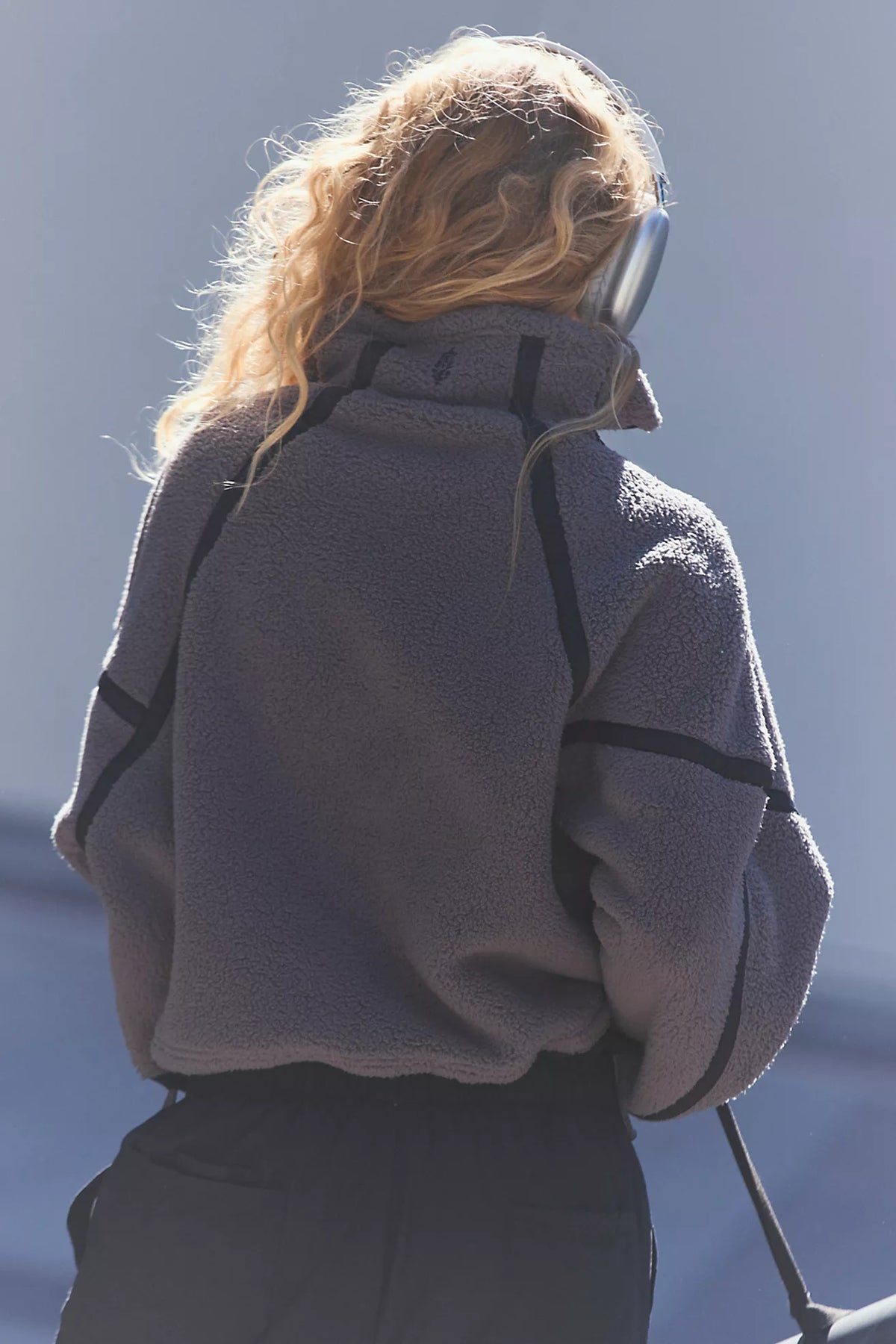 Free People / Mountain High Half-Zip Fleece in Gunmetal