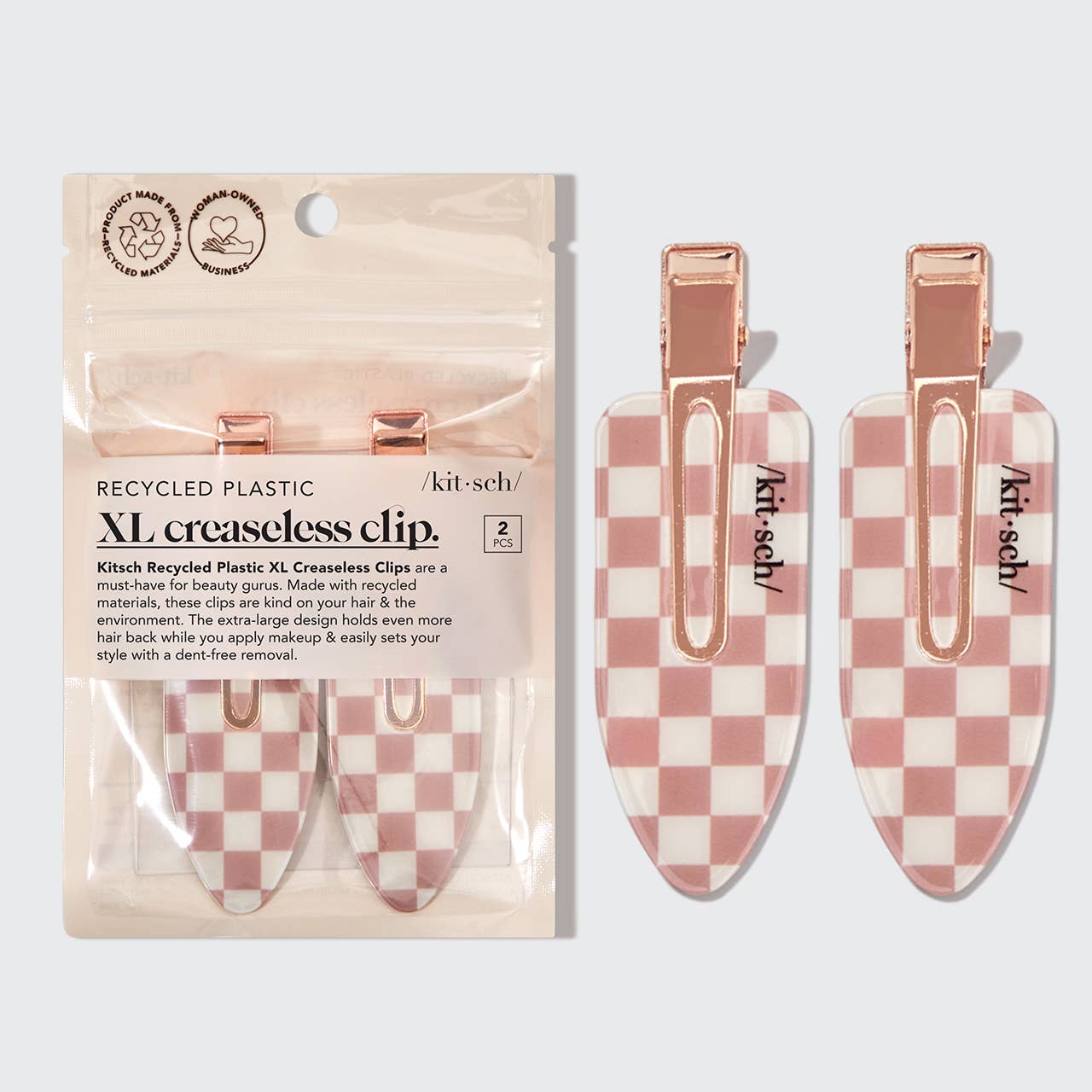 Kitsch / XL Creaseless Clips 2pc Set -Terracotta