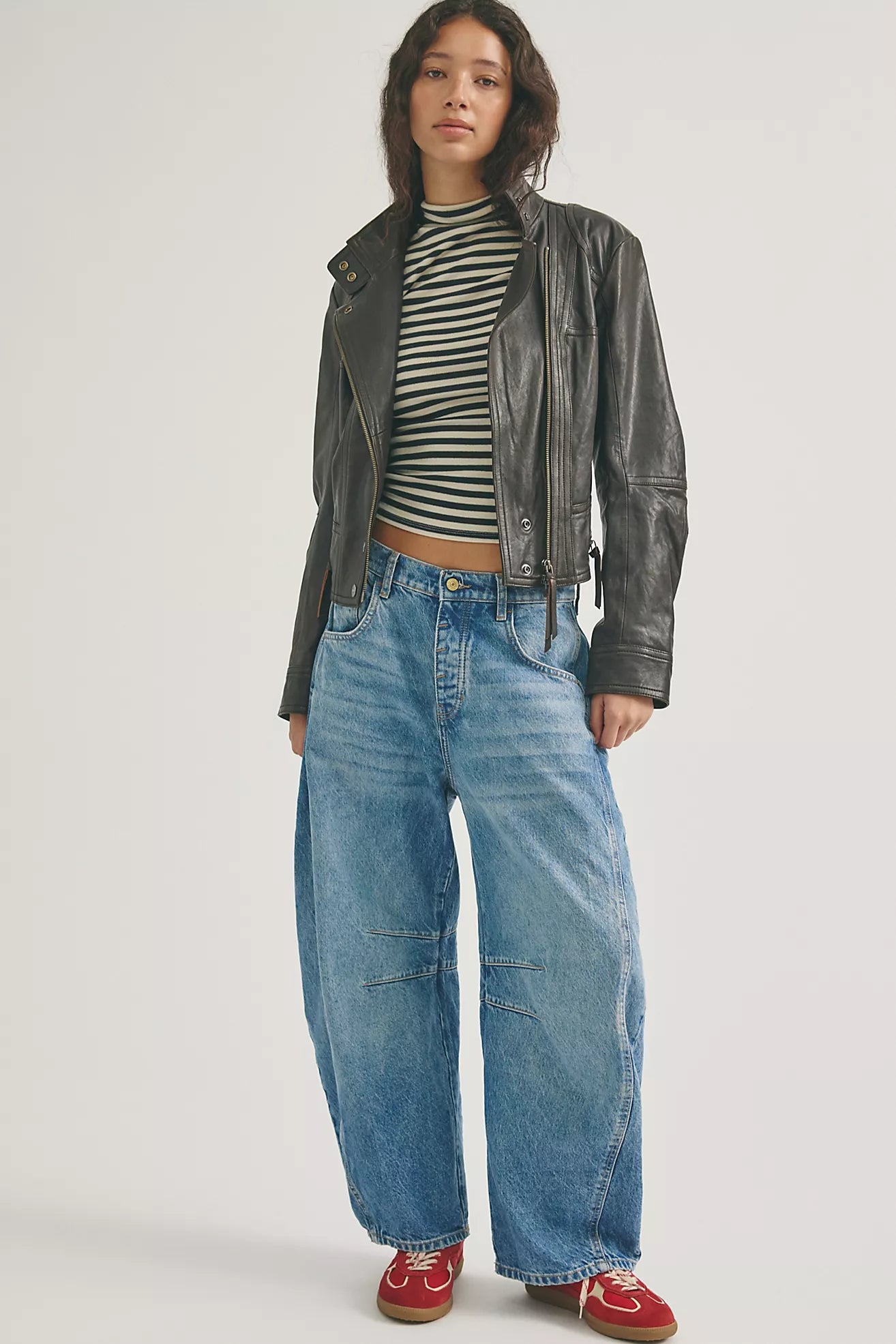 Free People / Good Luck Mid Rise Barrel Jeans