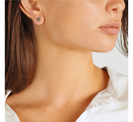 eLiasz & eLLa / Petite Heart Studs (Gold & Silver