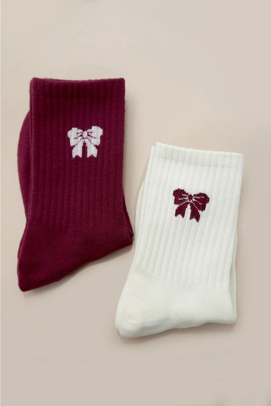 WC / Bow Socks (2 Colors)