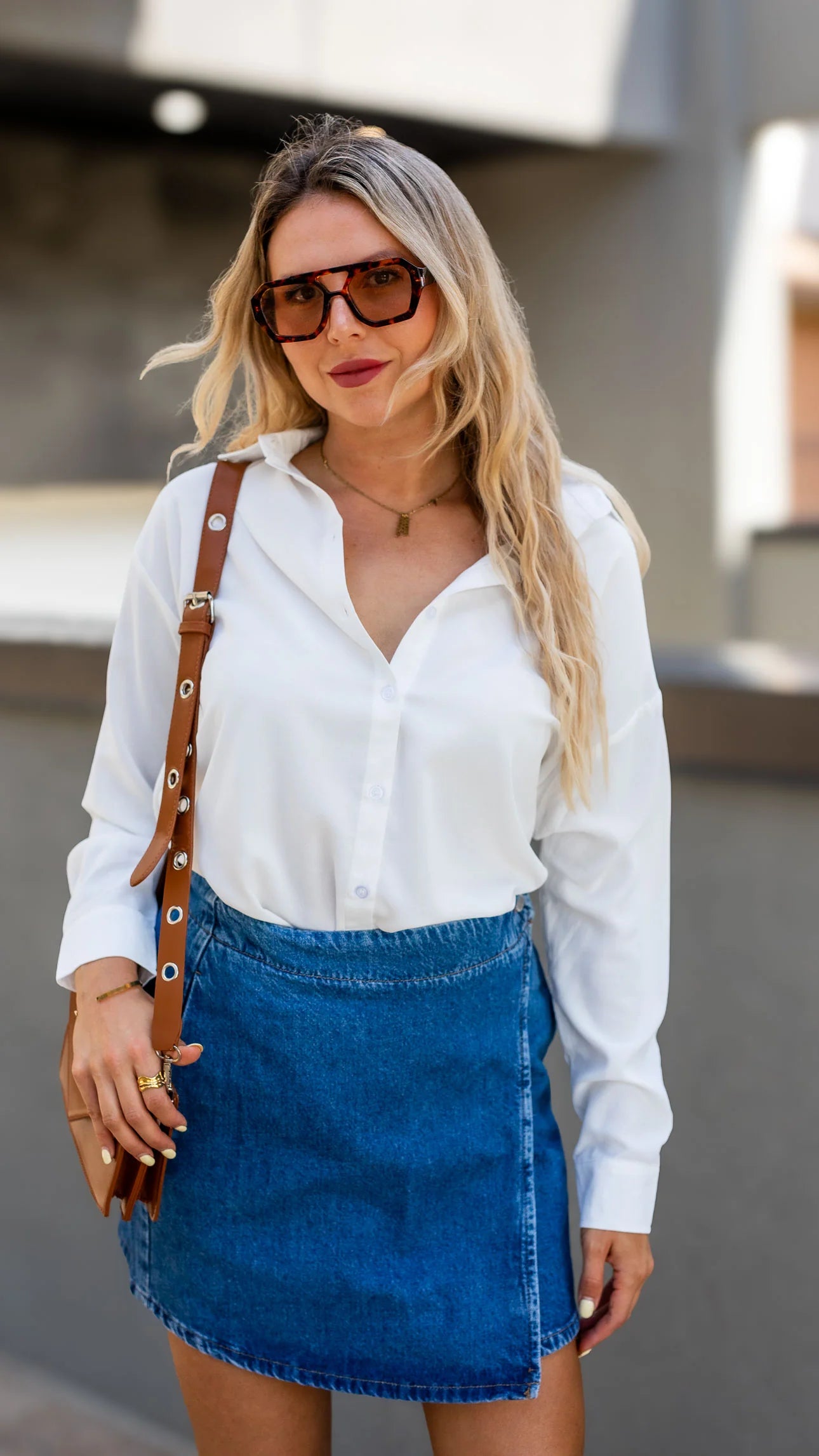 ONLY / Thea Denim Wrap Skirt