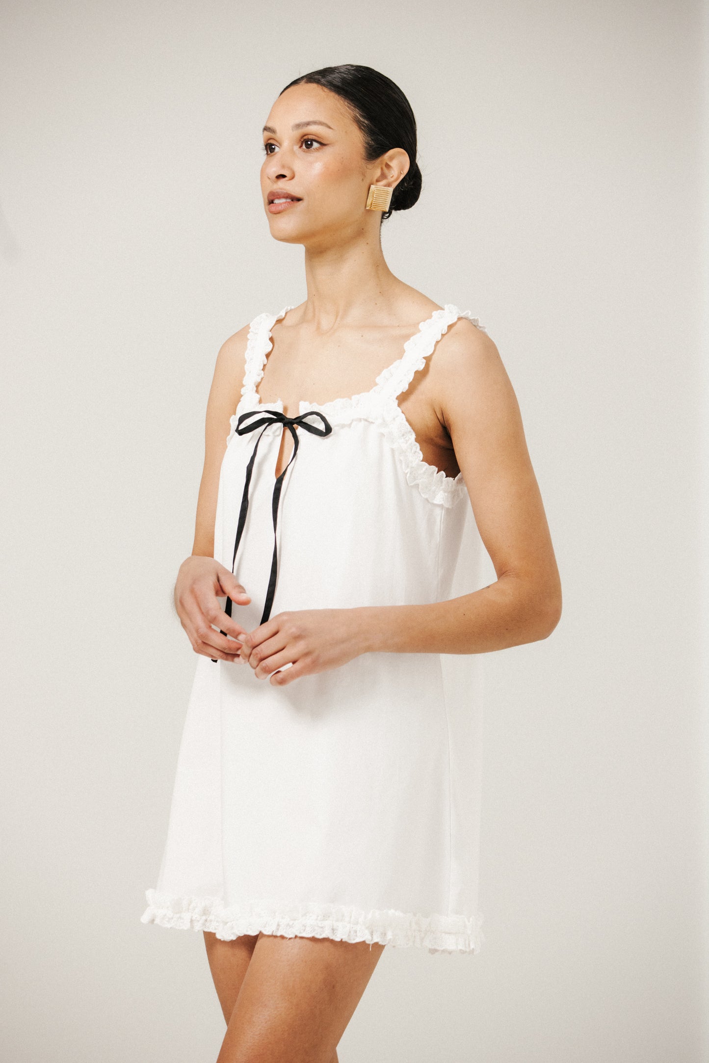 Brunette the Label / Ruffle Babydoll Dress