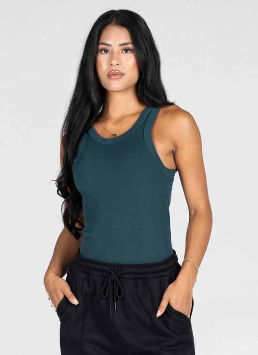 C’est Moi / Bamboo Rib High Crew Tank (2 colors)