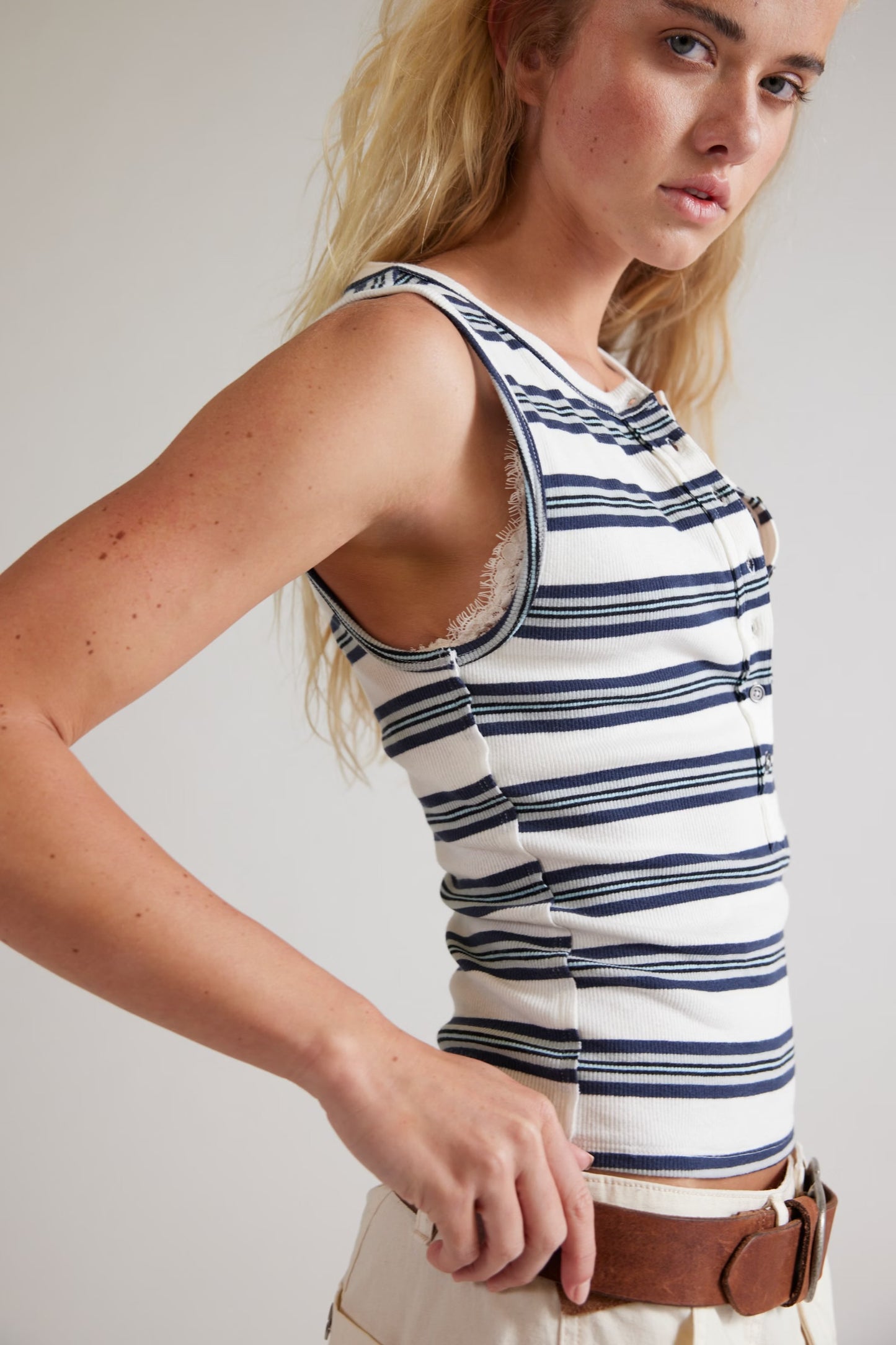 Free People / Jamie Henley Striped Tank