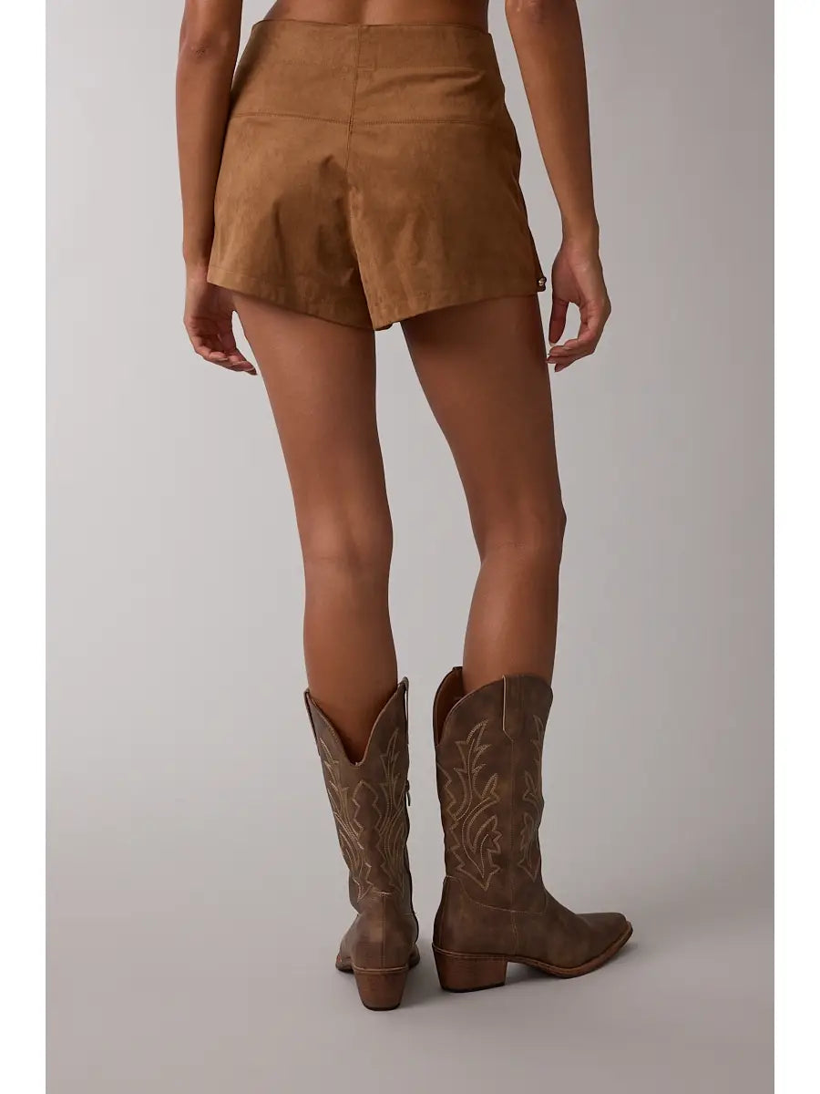 WC / Suede Studded Skort