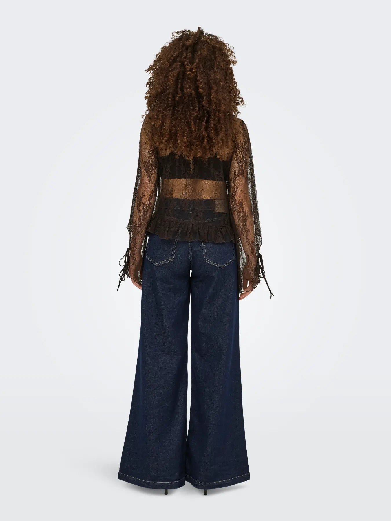 ONLY / Calibea Longsleeve Ruffle Top (2 COLORS)