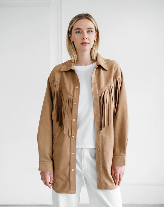 Brunette the Label / Suede Fringe Jacket