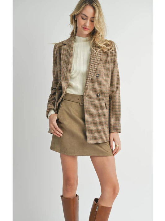 Sadie & Sage / Nicola Houndstooth Blazer