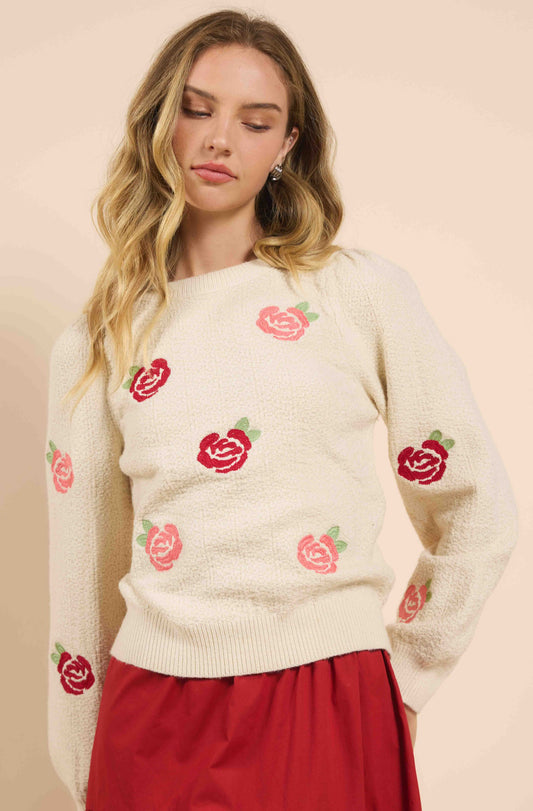 Sadie & Sage / Smell The Rose Sweater